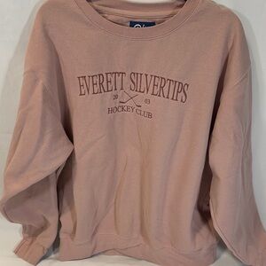 Blue 84 Pink Everett Silvertips Crew Neck Sweater